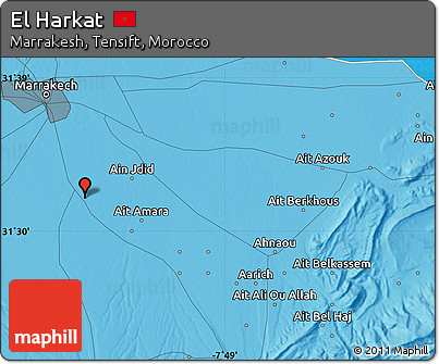 Political Map of El Harkat