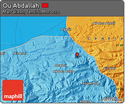 Political Map of Ou Abdallah