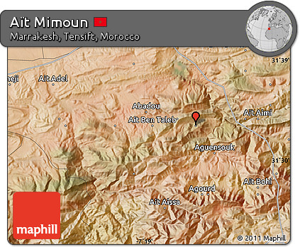 Satellite Map of Aït Mimoun