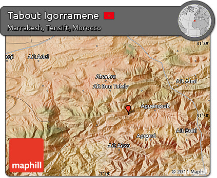 Satellite Map of Tabout Igorramene