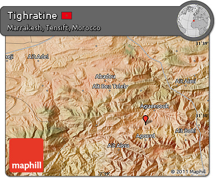 Satellite Map of Tighratine