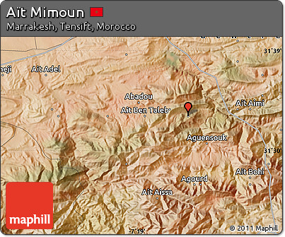 Satellite Map of Aït Mimoun
