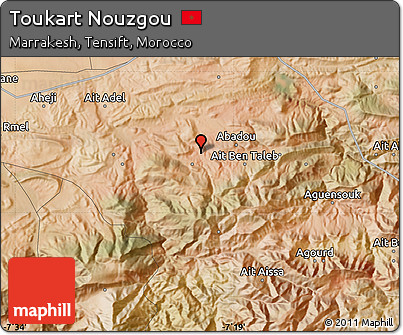 Satellite Map of Toukart Nouzgou