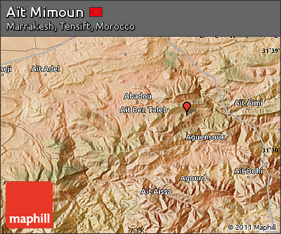 Satellite Map of Aït Mimoun