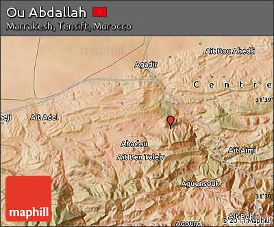 Satellite Map of Ou Abdallah