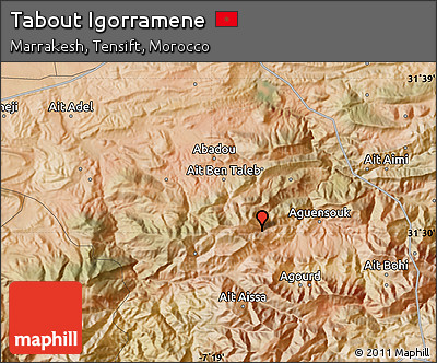 Satellite Map of Tabout Igorramene