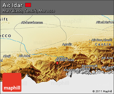 Physical Panoramic Map of Aït Idar
