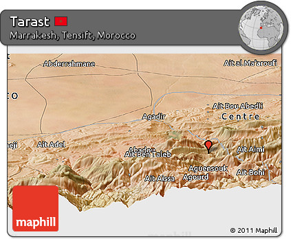 Satellite Panoramic Map of Tarast