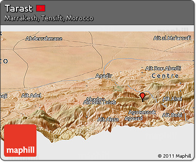 Satellite Panoramic Map of Tarast