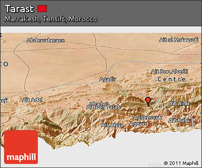 Satellite Panoramic Map of Tarast