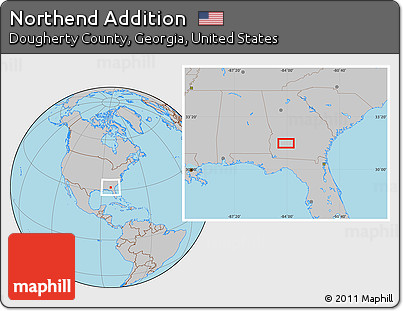 Gray Location Map of Northend Addition