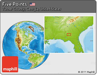 Physical Location Map of Five Points