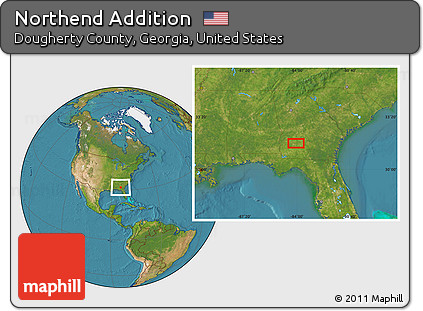 Satellite Location Map of Northend Addition