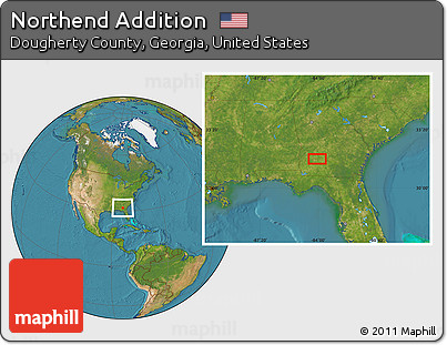 Satellite Location Map of Northend Addition