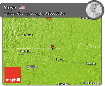 Physical 3D Map of Moye
