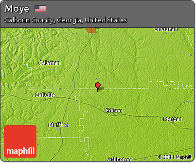Physical 3D Map of Moye