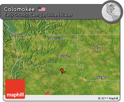 Satellite 3D Map of Colomokee