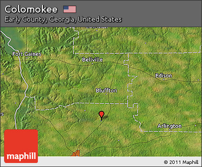 Satellite 3D Map of Colomokee
