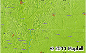 Physical Map of the area around 31° 39' 38" N, 84° 55' 30" W