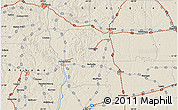 Shaded Relief Map of the area around 31° 39' 38" N, 84° 55' 30" W