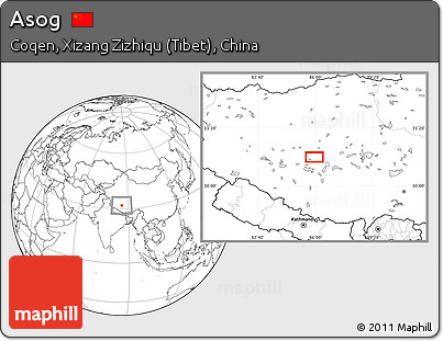 Blank Location Map of Asog