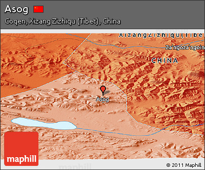 Political Panoramic Map of Asog