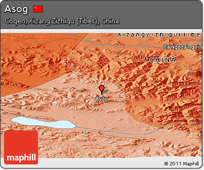Political Panoramic Map of Asog