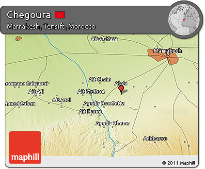 Physical 3D Map of Chegoura