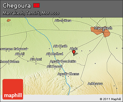 Physical 3D Map of Chegoura