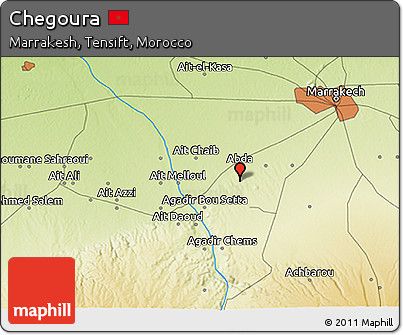Physical 3D Map of Chegoura