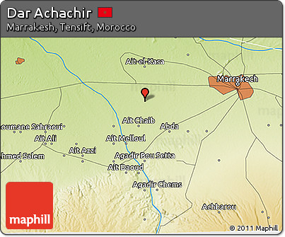 Physical 3D Map of Dar Achachir