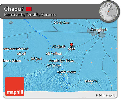 Political 3D Map of Chaouf