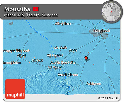 Political 3D Map of Moussiha