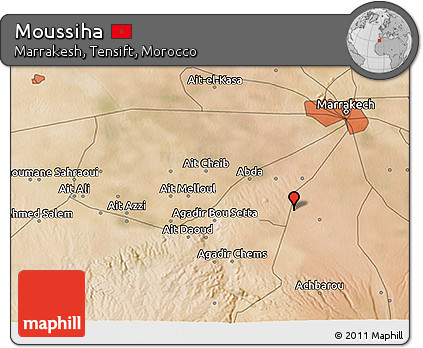 Satellite 3D Map of Moussiha