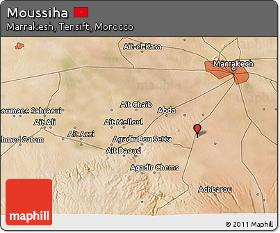 Satellite 3D Map of Moussiha