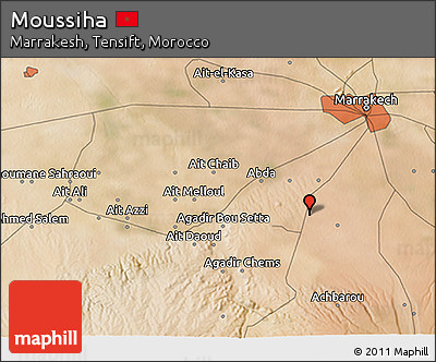 Satellite 3D Map of Moussiha