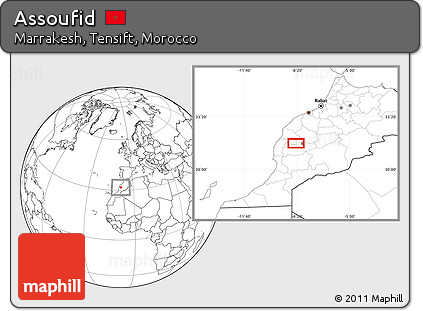 Blank Location Map of Assoufid