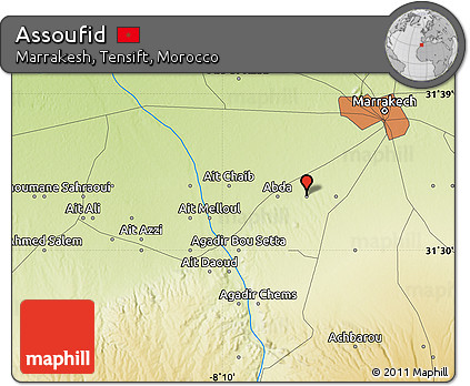 Physical Map of Assoufid