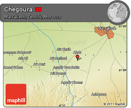 Physical Map of Chegoura