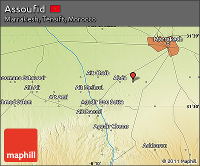Physical Map of Assoufid