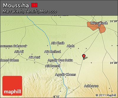Physical Map of Moussiha