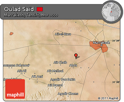 Satellite Map of Oulad Saïd
