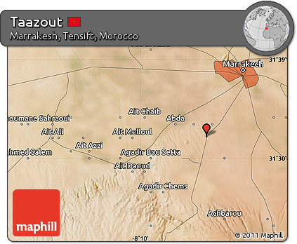 Satellite Map of Taazout