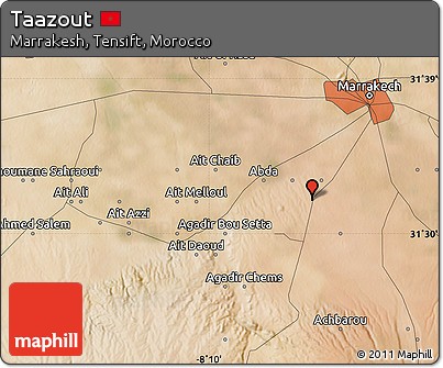 Satellite Map of Taazout