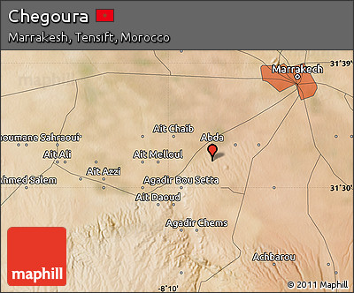 Satellite Map of Chegoura