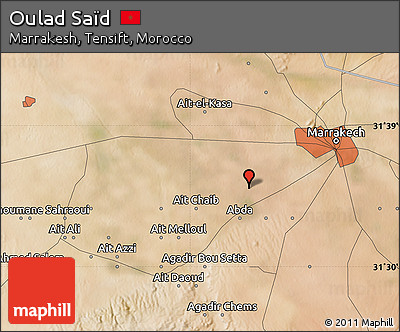 Satellite Map of Oulad Saïd