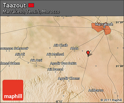 Satellite Map of Taazout