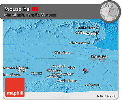 Political Panoramic Map of Moussiha
