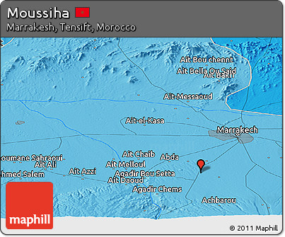 Political Panoramic Map of Moussiha