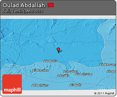 Political Panoramic Map of Oulad Abdallah